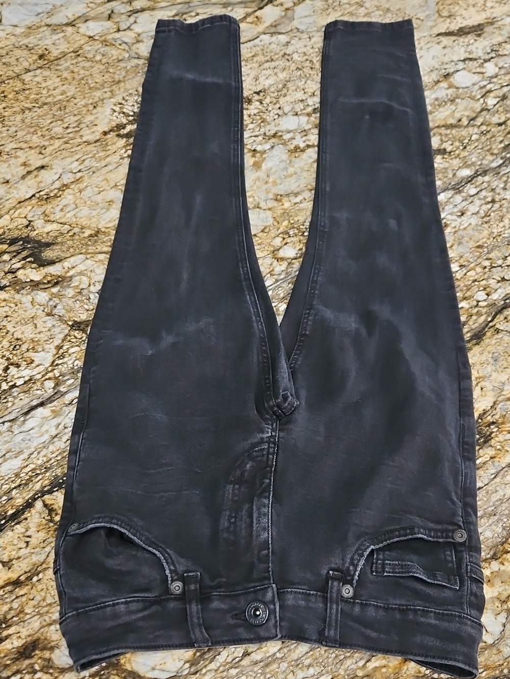 M.SOCIETY Men's Black Washed Skinny Jeans. Size 28/30